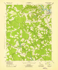preview thumbnail of historical topo map of Smithfield, VA in 1945