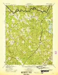preview thumbnail of historical topo map of Stafford County, VA in 1944