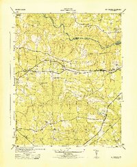 preview thumbnail of historical topo map of Dinwiddie County, VA in 1944