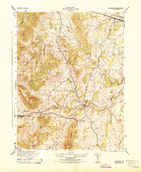 Download a high-resolution, GPS-compatible USGS topo map for Upperville, VA (1944 edition)