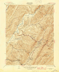 Download a high-resolution, GPS-compatible USGS topo map for Warm Springs Run, VA (1945 edition)