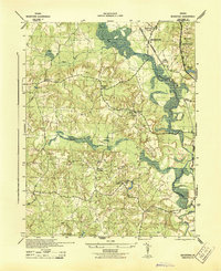 Download a high-resolution, GPS-compatible USGS topo map for Woodford, VA (1942 edition)