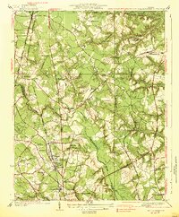 1938 Map of Yellow Tavern