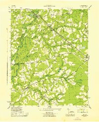 preview thumbnail of historical topo map of Isle of Wight County, VA in 1945