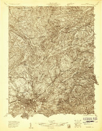 1929 Map of Roanoke