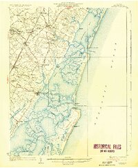 preview thumbnail of historical topo map of Accomac, VA in 1935