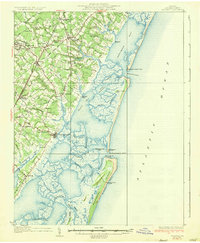 1935 Map of Accomac, VA