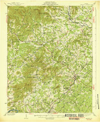 1939 Map of Amherst, VA