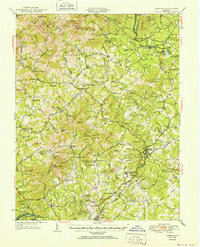 Download a high-resolution, GPS-compatible USGS topo map for Amherst, VA (1952 edition)