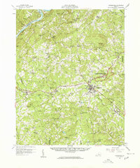 preview thumbnail of historical topo map of Appomattox, VA in 1958