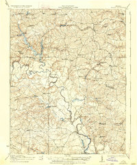 preview thumbnail of historical topo map of King and Queen County, VA in 1933