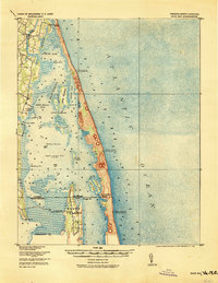 1916 Map of Currituck County, NC