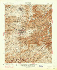 Download a high-resolution, GPS-compatible USGS topo map for Blacksburg, VA (1947 edition)