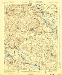 1920 Map of Boykins, 1942 Print