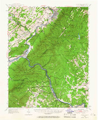 preview thumbnail of historical topo map of Amherst County, VA in 1950