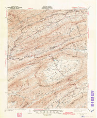 Download a high-resolution, GPS-compatible USGS topo map for Burkes Garden, VA (1944 edition)