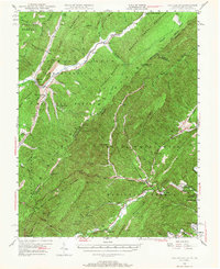 Download a high-resolution, GPS-compatible USGS topo map for Callaghan, VA (1968 edition)