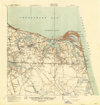 Download a high-resolution, GPS-compatible USGS topo map for Cape Henry, VA (1947 edition)