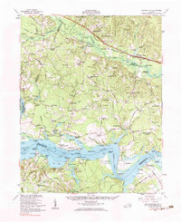 1953 Map of Charles City, VA, 1984 Print
