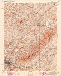 1935 Map of Charlottesville
