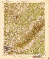 preview thumbnail of historical topo map of Albemarle County, VA in 1939