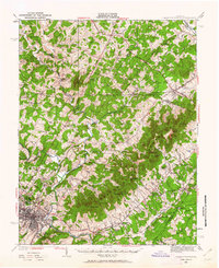 Download a high-resolution, GPS-compatible USGS topo map for Charlottesville, VA (1962 edition)
