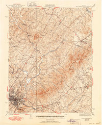 Download a high-resolution, GPS-compatible USGS topo map for Charlottesville, VA (1950 edition)