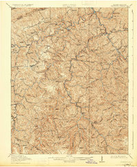 1915 Map of Clintwood, VA, 1931 Print