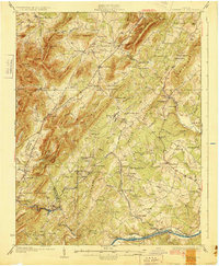 Download a high-resolution, GPS-compatible USGS topo map for Covesville, VA (1929 edition)