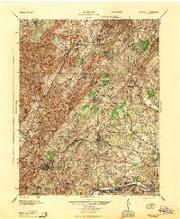 preview thumbnail of historical topo map of Albemarle County, VA in 1945