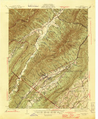 Download a high-resolution, GPS-compatible USGS topo map for Craigsville, VA (1945 edition)