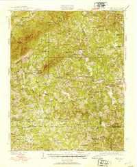 1926 Map of Henry County, VA, 1953 Print