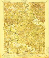 preview thumbnail of historical topo map of Caroline County, VA in 1918