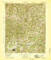 preview thumbnail of historical topo map of Pittsylvania County, VA in 1944