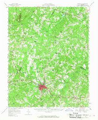 preview thumbnail of historical topo map of Farmville, VA in 1958