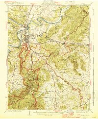 1944 Map of Apple Mountain Lake, VA