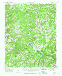 preview thumbnail of historical topo map of Campbell County, VA in 1956