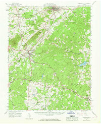 preview thumbnail of historical topo map of Gordonsville, VA in 1961