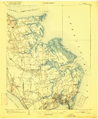 1907 Map of Hampton, 1916 Print