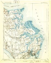 1907 Map of Hampton, 1931 Print