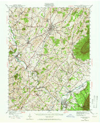 1941 Map of Harrisonburg, 1965 Print