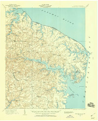 1917 Map of Heathsville, 1960 Print