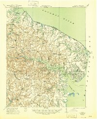1917 Map of Heathsville, 1944 Print