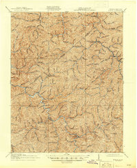 preview thumbnail of historical topo map of Buchanan County, VA in 1917