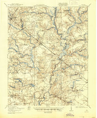 Download a high-resolution, GPS-compatible USGS topo map for Ivor, VA (1944 edition)