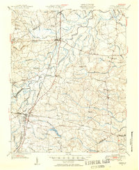 1951 Map of Jarratt, VA, 1952 Print