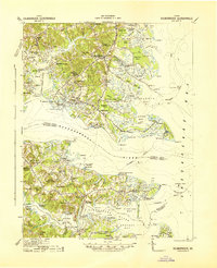 preview thumbnail of historical topo map of Kilmarnock, VA in 1942