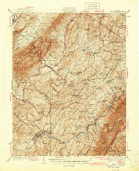 Download a high-resolution, GPS-compatible USGS topo map for Lexington, VA (1944 edition)