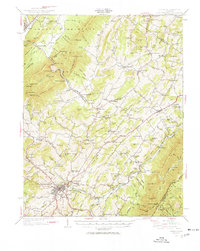 Download a high-resolution, GPS-compatible USGS topo map for Lexington, VA (1950 edition)