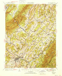 Download a high-resolution, GPS-compatible USGS topo map for Lexington, VA (1951 edition)